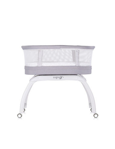 Кошара-люлка с LED дисплей "Sogno" сива