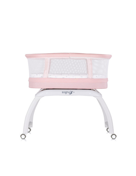 Кошара-люлка с LED дисплей "Sogno" розов