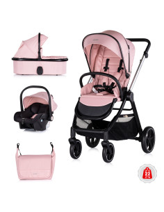 Детска количка 3 в1 "Марбея" розов маршм