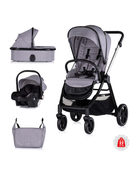 Детска количка 3 в1"Марбея" облачно сиво