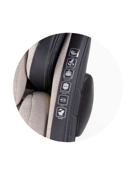 Столче за кола360 I-size 40-150 HYPNOTIC тирами