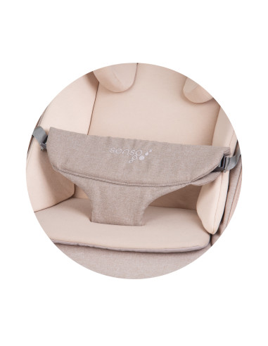 Бебешки шезлонг "Senso" бишкота+дърво