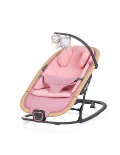 Бебешки шезлонг "Senso" маршмелоу+дърво