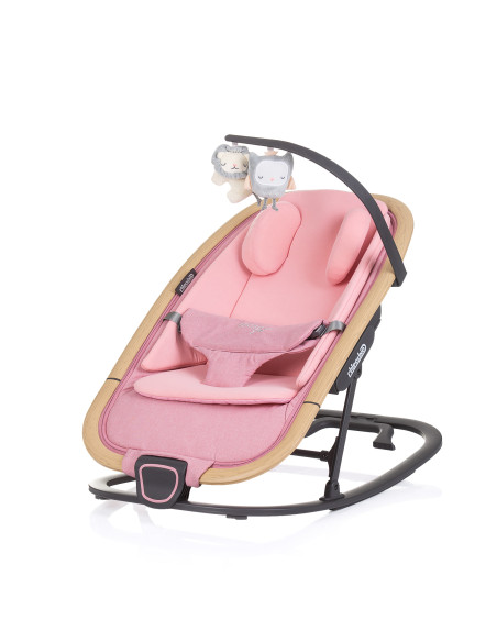 Бебешки шезлонг "Senso" маршмелоу+дърво