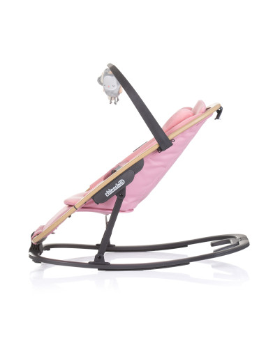 Бебешки шезлонг "Senso" маршмелоу+дърво