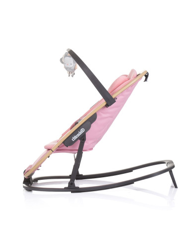 Бебешки шезлонг "Senso" маршмелоу+дърво