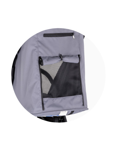 Детска количка 22 кг"ДИАМАНТ"облачно сив