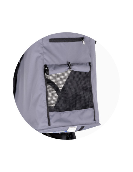 Детска количка 22 кг"ДИАМАНТ"облачно сив