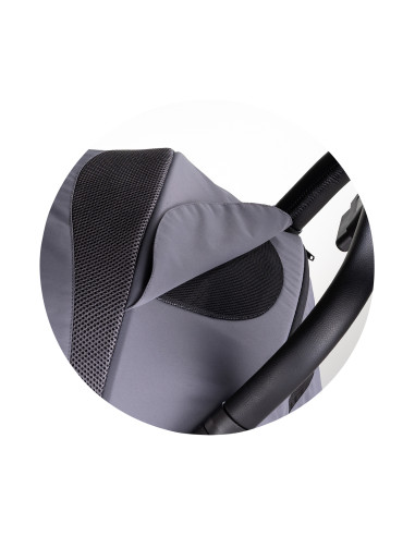 Детска количка 22 кг"ДИАМАНТ"облачно сив