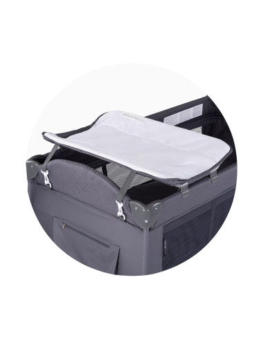 Детска преносима кошара Бела антрацит