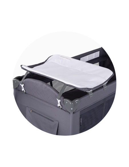 Детска преносима кошара Бела антрацит