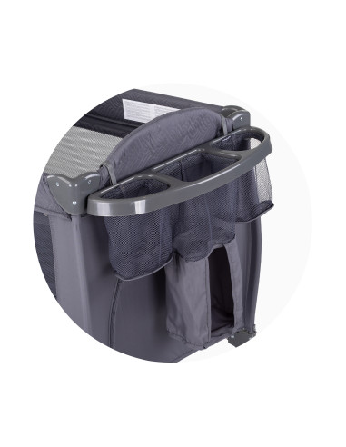 Детска преносима кошара Бела антрацит