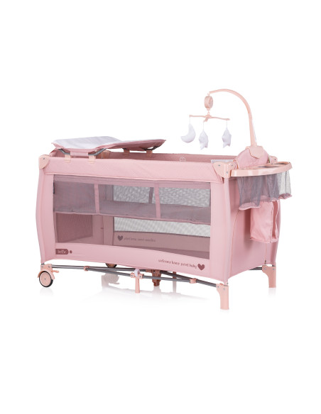 Детска преносима кошара Бела маршмелоу