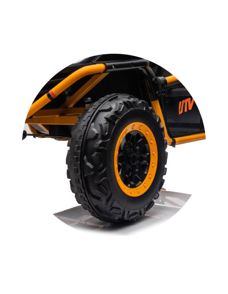 Електрическа кола за 2 деца БЪГИ EXPLORER жълт