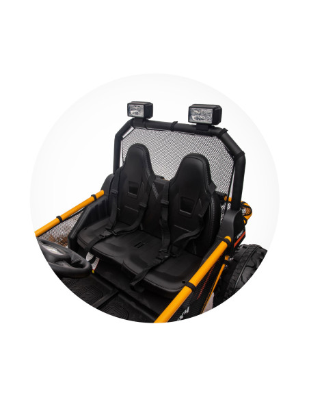 Електрическа кола за 2 деца БЪГИ EXPLORER жълт