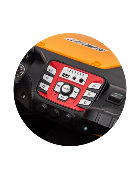 Електрическа кола за 2 деца БЪГИ EXPLORER жълт