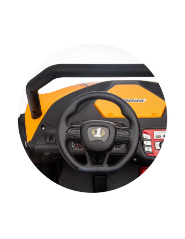 Електрическа кола за 2 деца БЪГИ EXPLORER жълт