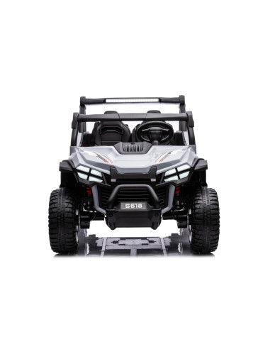 Електрическа кола за 2 деца БЪГИ MAGNUM сива