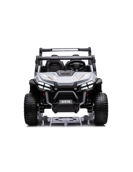 Електрическа кола за 2 деца БЪГИ MAGNUM сива