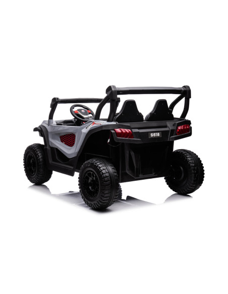 Електрическа кола за 2 деца БЪГИ MAGNUM сива