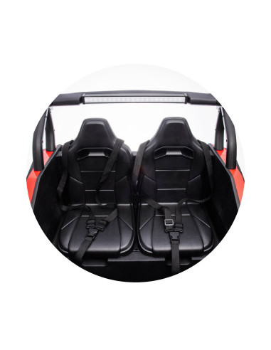 Електрическа кола за 2 деца БЪГИ MAGNUM червена