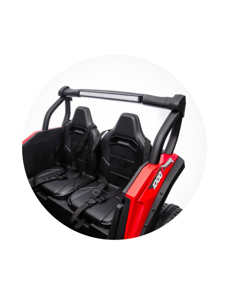 Електрическа кола за 2 деца БЪГИ MAGNUM червена