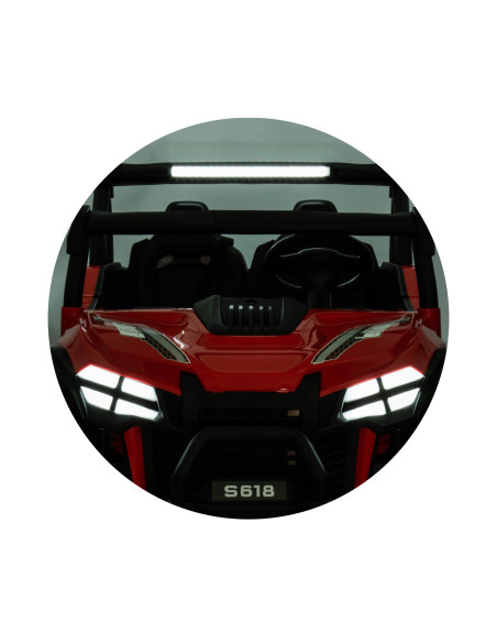 Електрическа кола за 2 деца БЪГИ MAGNUM червена