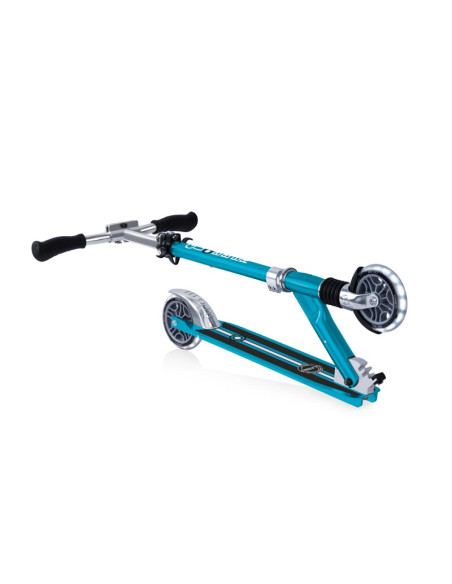 Алуминиева сгъваема тротинетка за деца FLOW ELEMENT COMFORT LIGHTS – аква