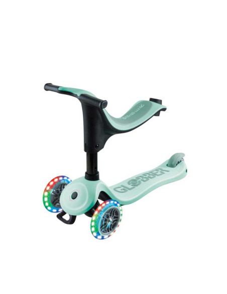 Тротинетка 4 в 1 GLOBBER GO UP SPORTY LIGHTS 360° - ментова