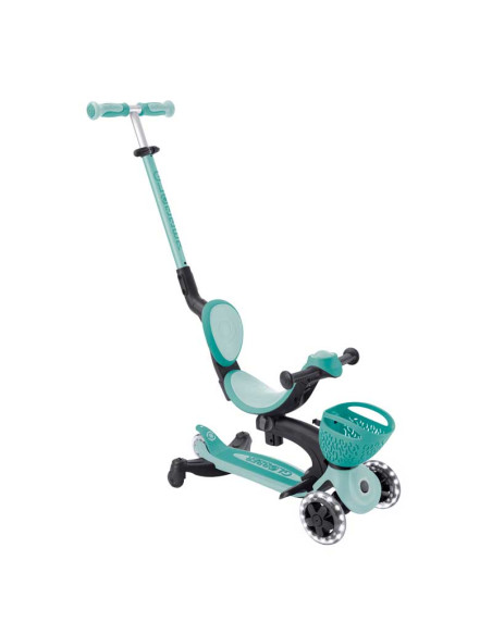 Тротинетка 5 в 1 GLOBBER BABY LEARN 360° FLASH LIGHTS - мента