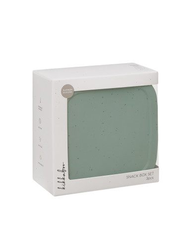 Сет кутии за храна 3 бр Platinum Silicone Sage
