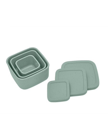 Сет кутии за храна 3 бр Platinum Silicone Sage