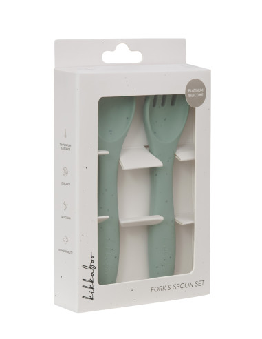Сет вилица и лъжица Platinum Silicone Sage