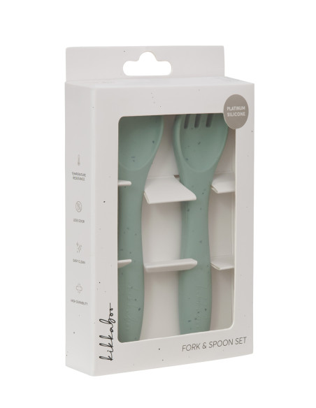 Сет вилица и лъжица Platinum Silicone Sage