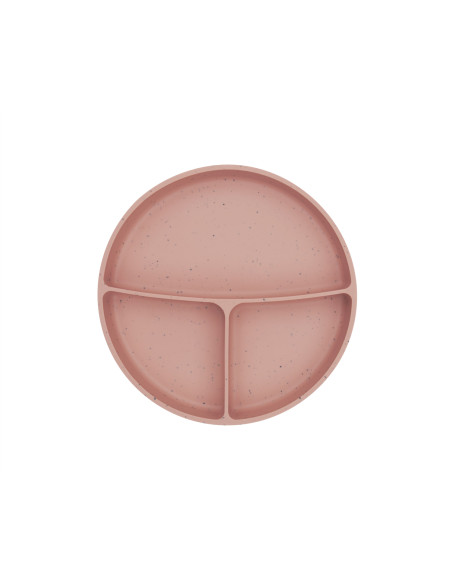 Чиния с отделения и вакуумно дъно Platinum Silicone Blush