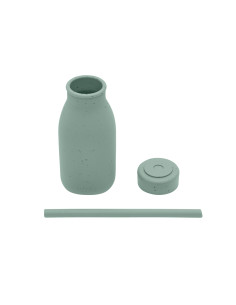 Шише със сламка Platinum Silicone Sage 2