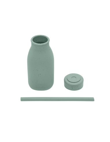 Шише със сламка Platinum Silicone Sage