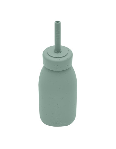 Шише със сламка Platinum Silicone Sage