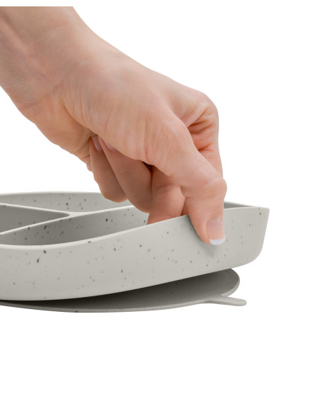 Чиния с отделения и вакуумно дъно Platinum Silicone Sand