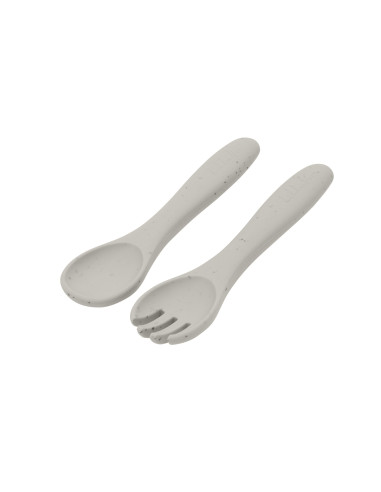 Сет вилица и лъжица Platinum Silicone Sand