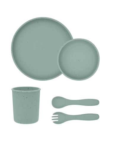 Сет за хранене 5 части Platinum Silicone Sage