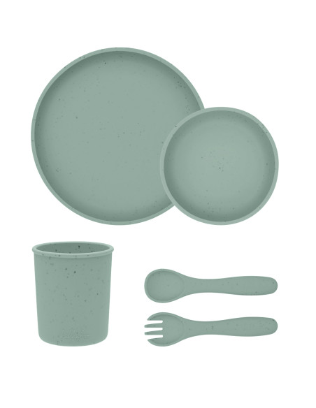 Сет за хранене 5 части Platinum Silicone Sage