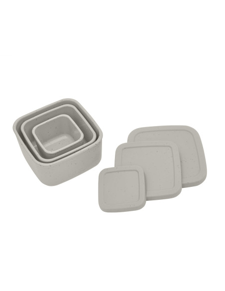 Сет кутии за храна 3 бр Platinum Silicone Sand