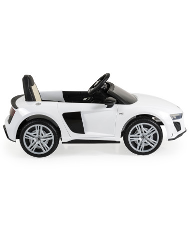 Акумулаторна кола Audi R8 Spyder бял