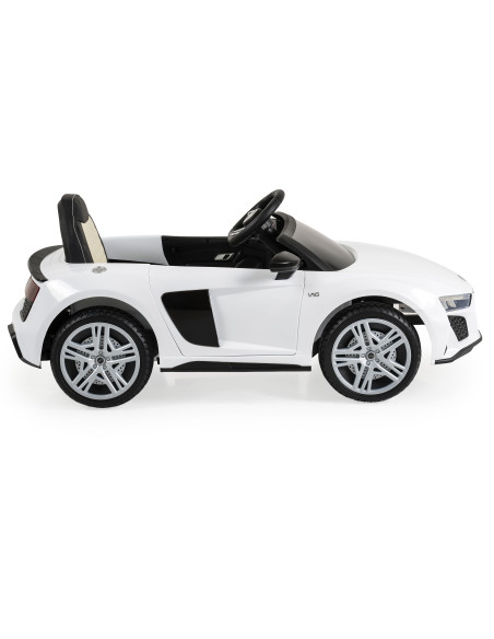 Акумулаторна кола Audi R8 Spyder бял