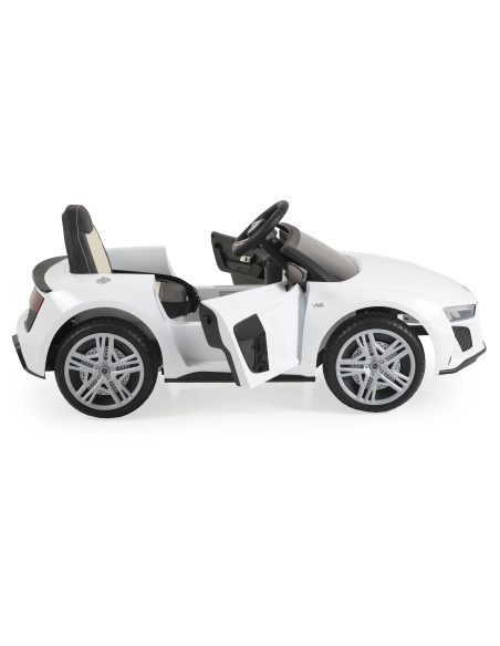 Акумулаторна кола Audi R8 Spyder бял