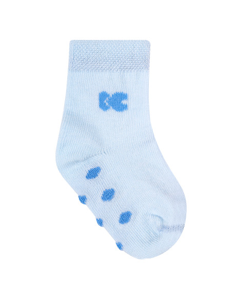 Бебешки чорапи с релефно стъпало Stripy Friends 6-12м