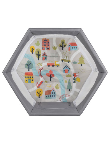 Детска кошара за игра Playbox сив