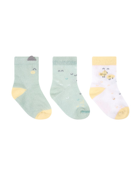 Бебешки чорапи с 3D уши Sleepy Sheep 0-6м