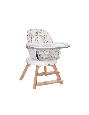 СТОЛ ЗА ХРАН. NAPOLI С РОТАЦИЯ GREY HEXAGONS